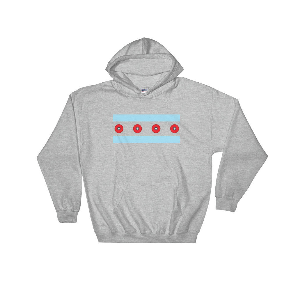 Chicago Skateboarding Colored Hoodies - Trabajando Skate Apparel
