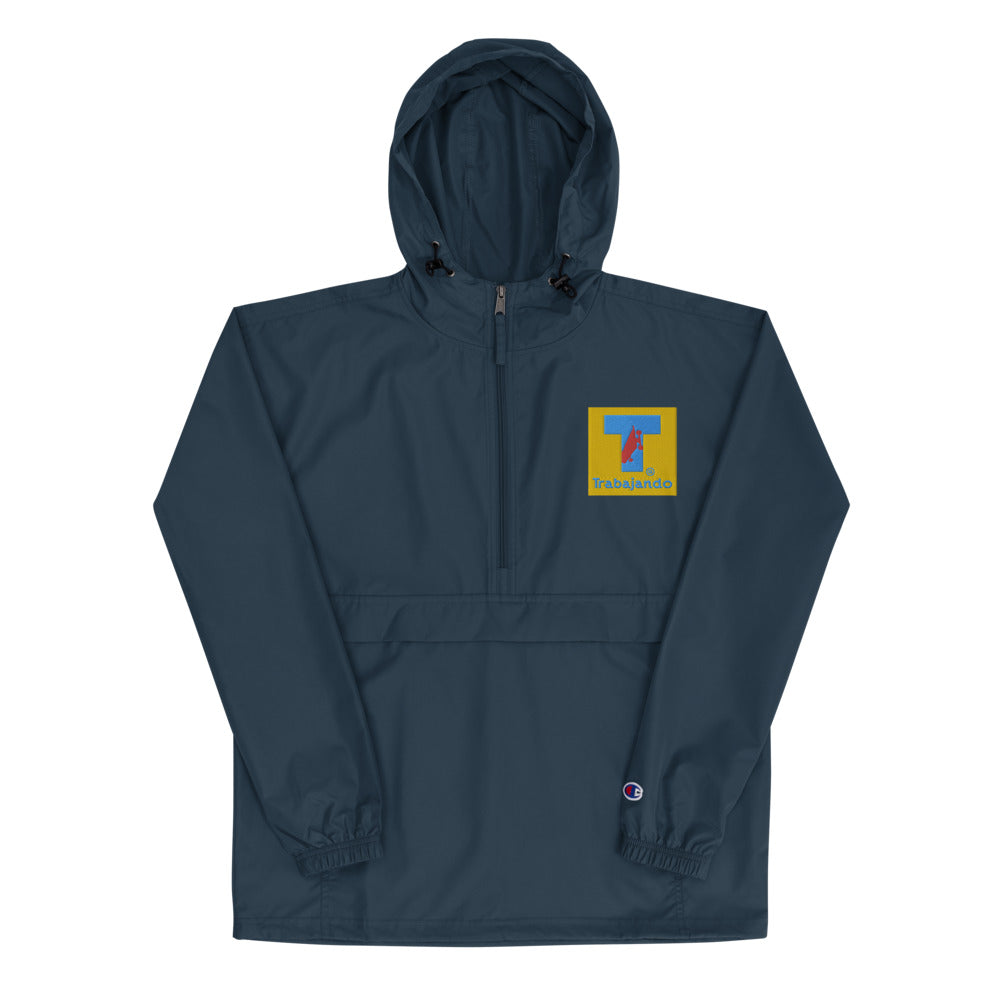 Trabajando T Navy Blue Champion Windbreaker - Trabajando Skate Apparel