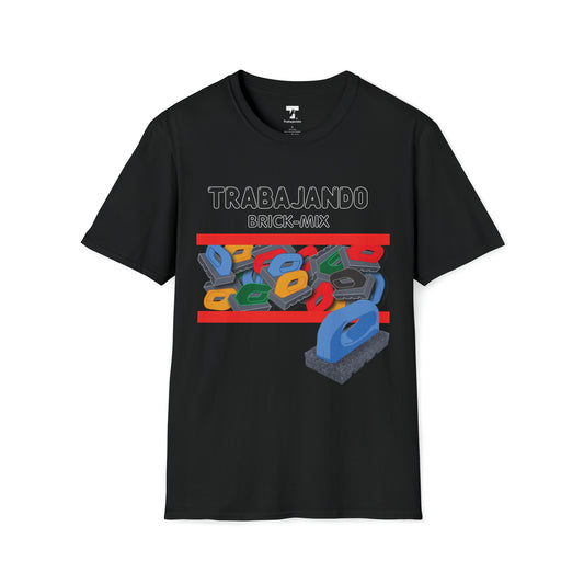 Trabajando Brick Mix Black Tee - Trabajando Skate Apparel