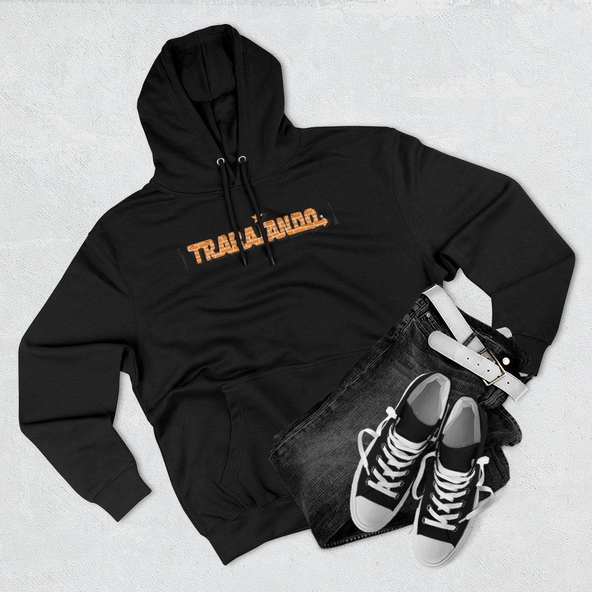 Trabajando X Supe FMK Premium Black Hoodie - Trabajando Skate Apparel