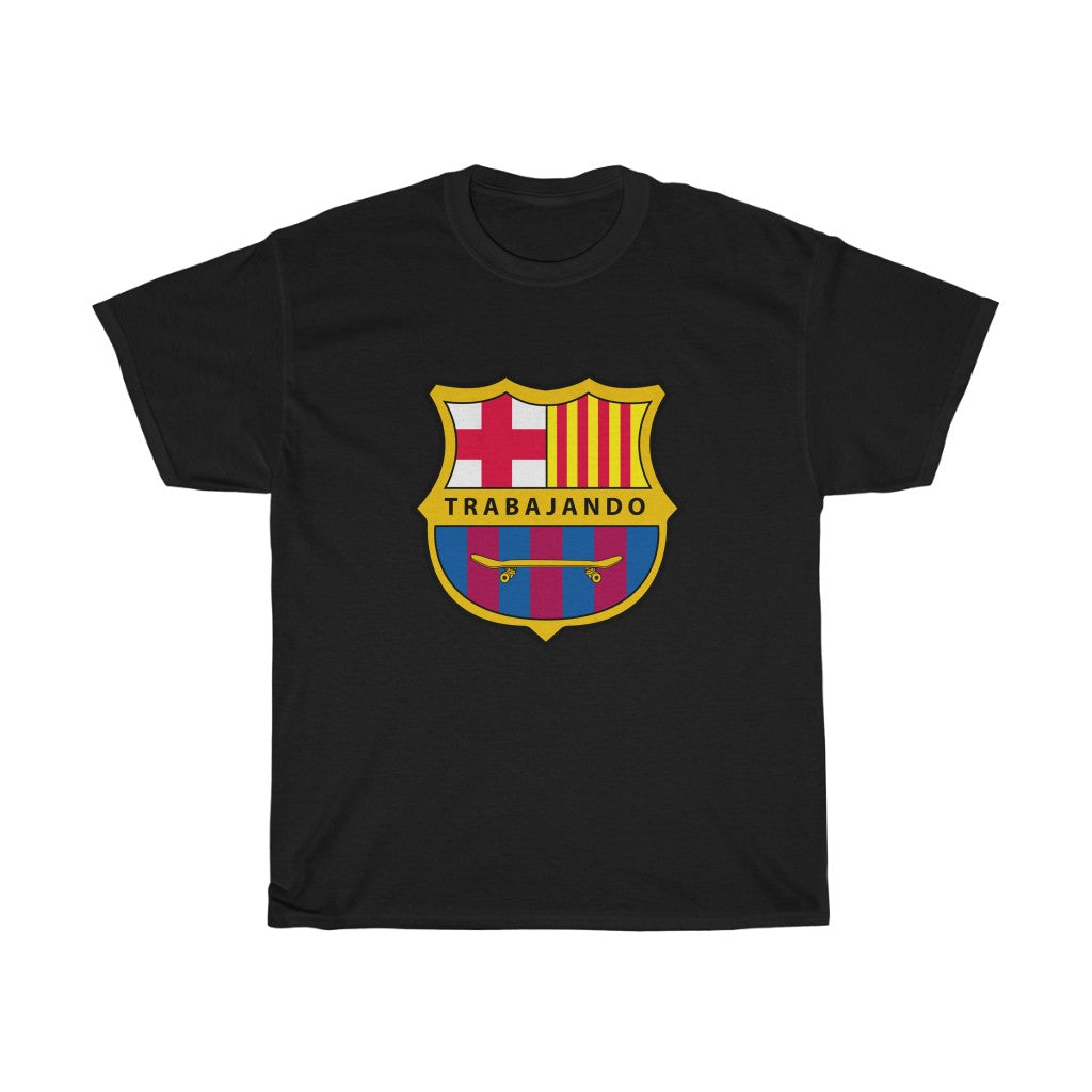 Barcelona Black Tee - Trabajando Skate Apparel