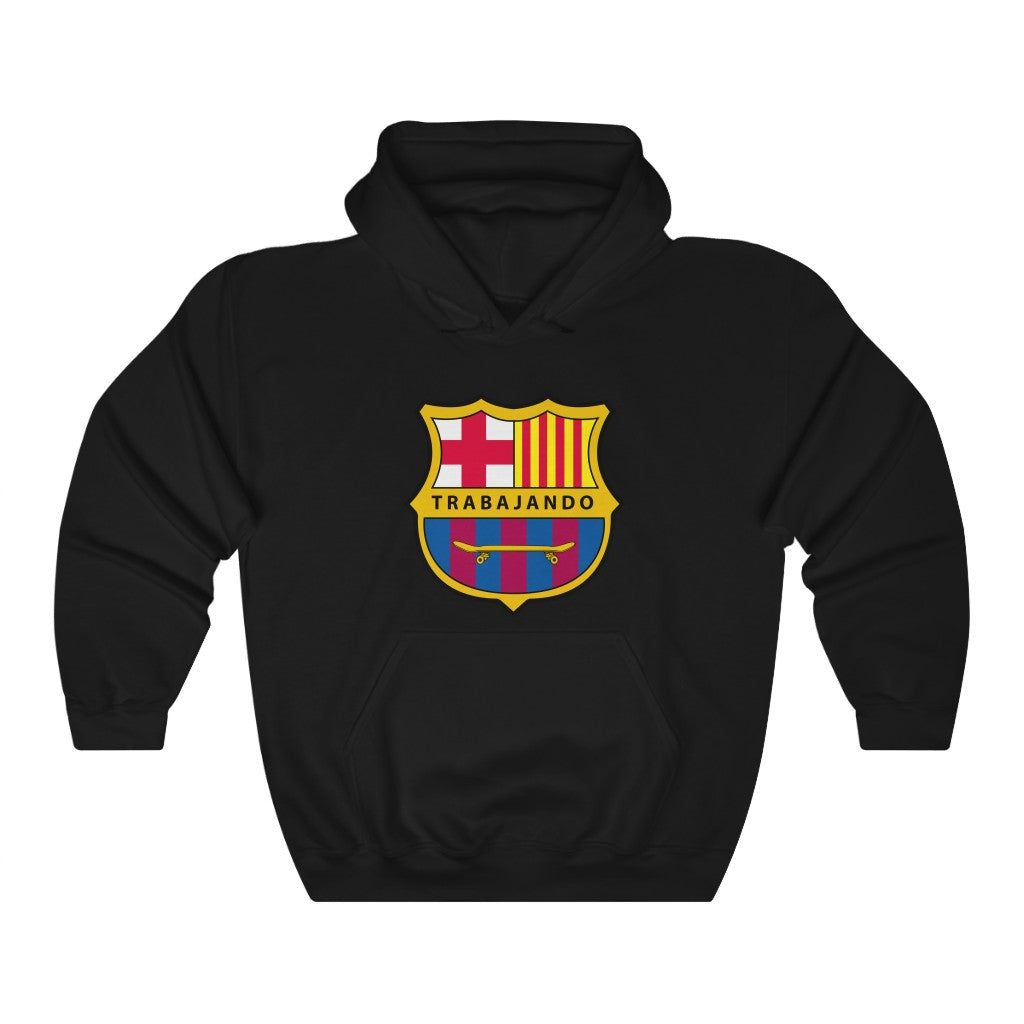 Trabajando OG Barcelona Black Hoodie - Trabajando Skate Apparel