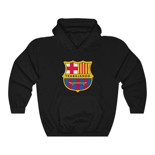 Trabajando OG Barcelona Black Hoodie - Trabajando Skate Apparel