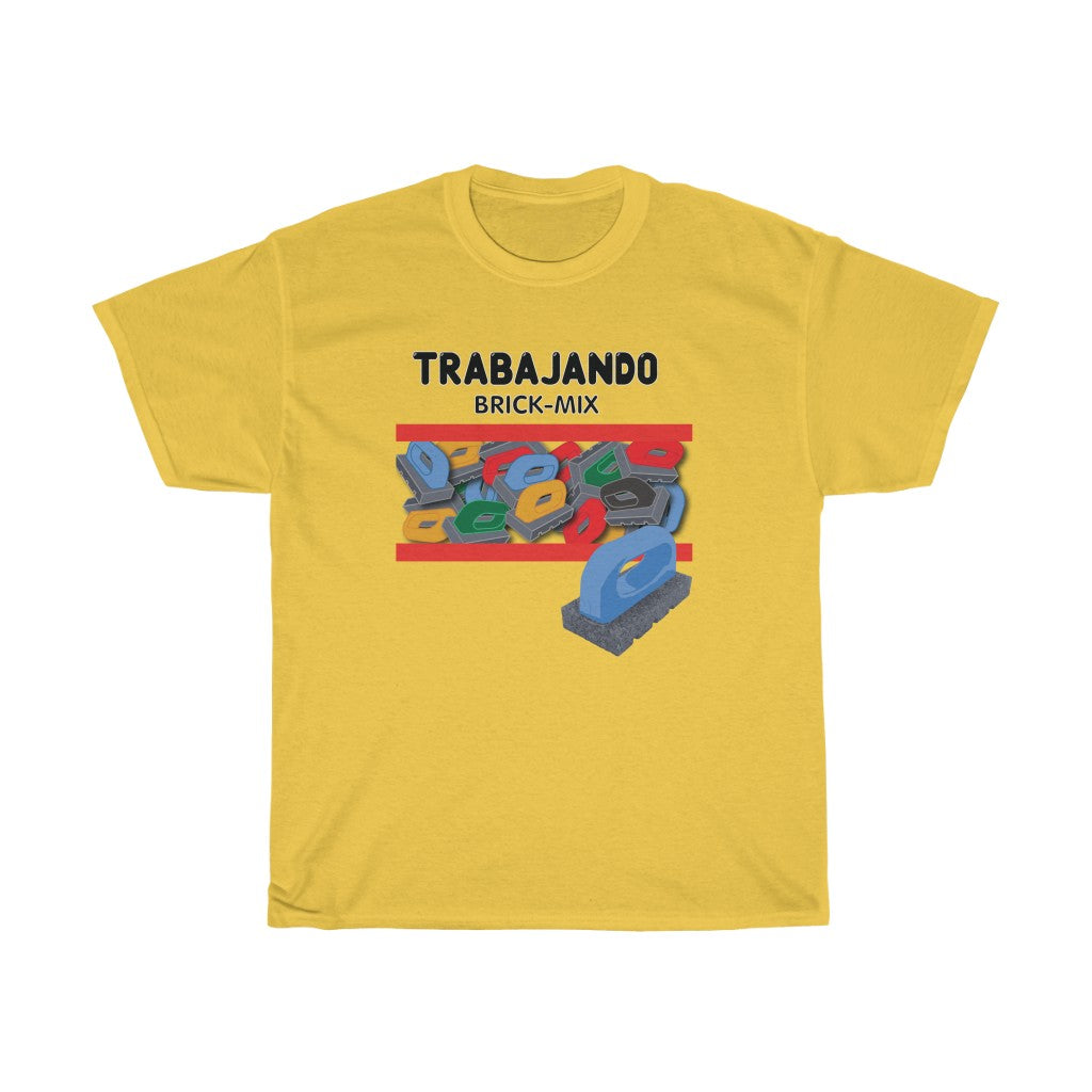 Trabajando Brick Mix Yellow Tee - Trabajando Skate Apparel