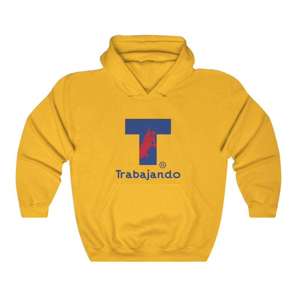 Trabajando T Logo Gold Hoodie