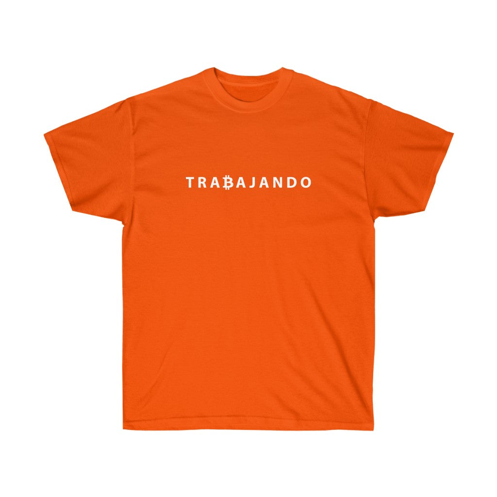 Trabitcoin Orange Tee - Trabajando Skate Apparel
