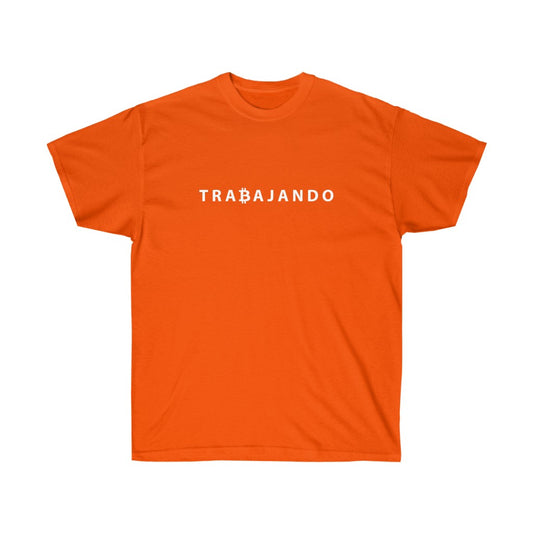 Trabitcoin Orange Tee - Trabajando Skate Apparel