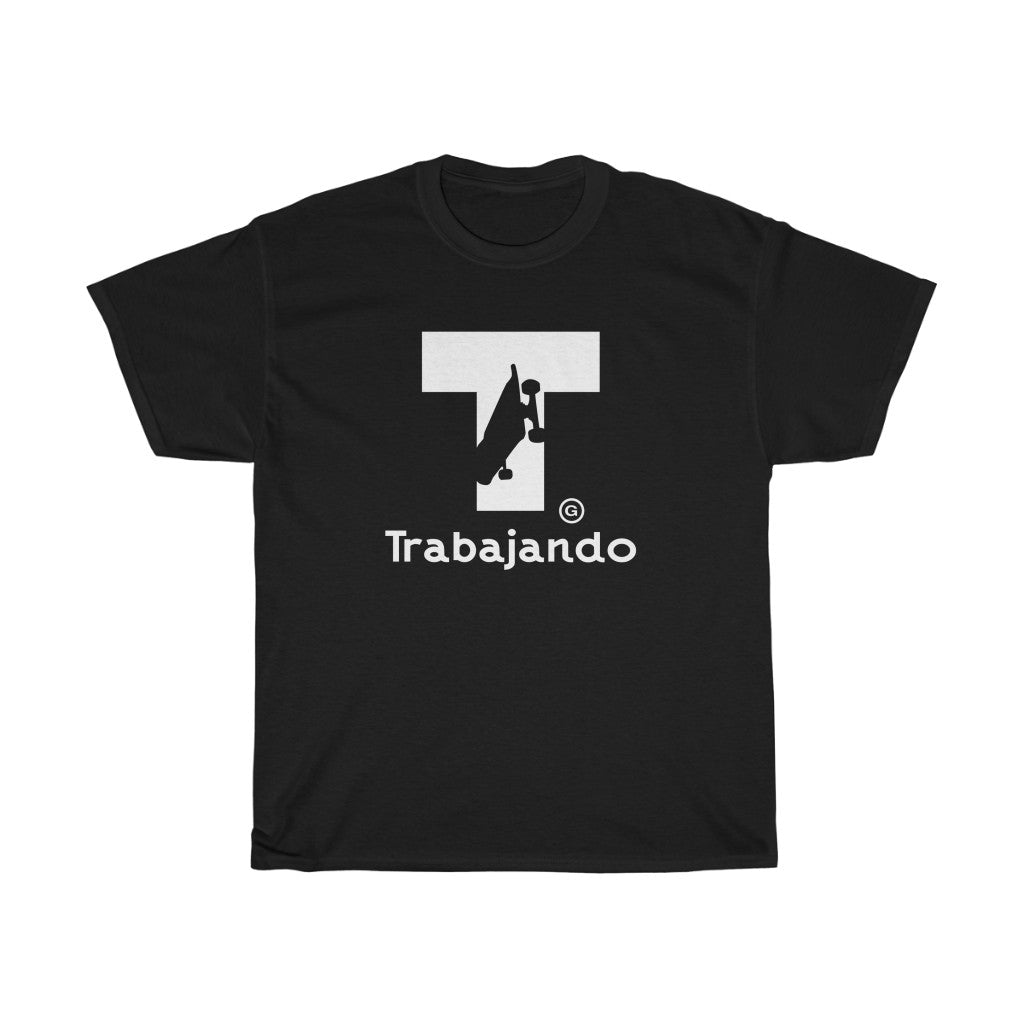 T Logo Black Tee - Trabajando Skate Apparel