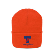 Trabajando T Logo Deep Orange Beanie